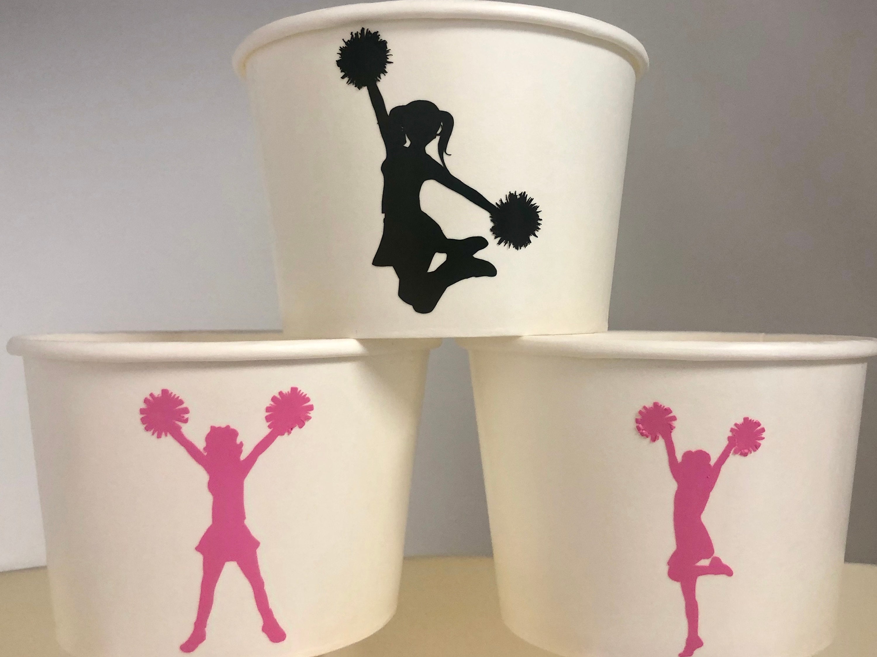 Cheer Party Snack Cups Cheer Birthday Party Snack Cups Cheer - Etsy