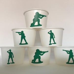 Army Party Snack Cups, Army Birthday Party Snack Cups, Army Baby Shower Snack Cups, Army Party Supplies, Camo Party Cups,Camo Birthday Party
