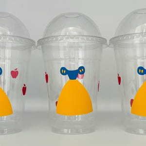 Snow White Party Cups, Snow White Party Snack cups, Snow White Birthday Party, Snow White and the seven dwarfs, Show White Party Supplies