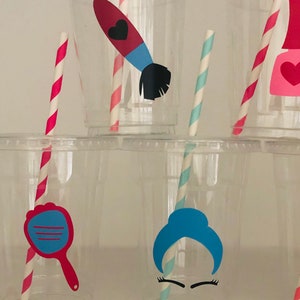 Spa Party Cups, Spa Birthday Party, Spa Party, Spa Birthday, Sleepover Party Cups, Spa Party Favors, Teen Party, Make up Party, Favors image 4