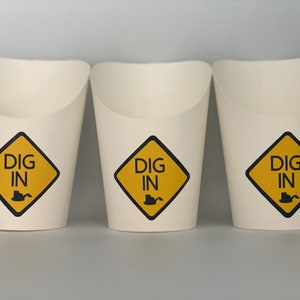 Construction Party Favors, Construction Birthday Party, Dig in  Paint Party Favors, Construction Party Decor, Construction Party Supplies