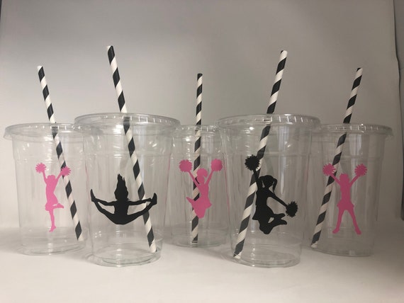 Happy Birthday Cups - 16 oz Cups with Lid & Straw - Thankful Sweets