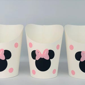 Vasos para fiesta de Minnie Mouse, Minnie Mouse rosa, Artículos para fiesta de Minnie rosa, Vajilla de Minnie Mouse, Artículos para fiesta de Minnie