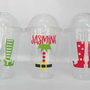 Elf Party Cups, Elf Birthday Party Cups, Christmas Party Cups, Elf Returning Party Cups, Christmas Elf Party Cups, Christmas Eve Party,