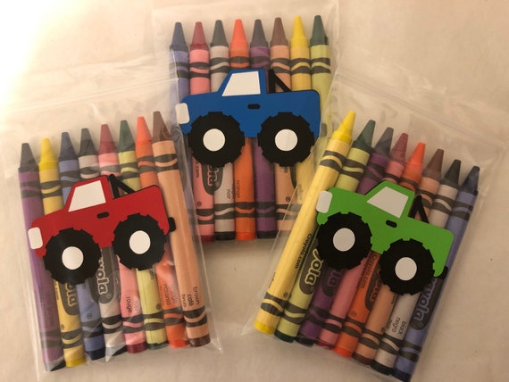 Monster Truck Party Favors Monster Truck Birthday Party Favors Monster Truck First Birthday Monster Truck Baby Shower Party Supplies