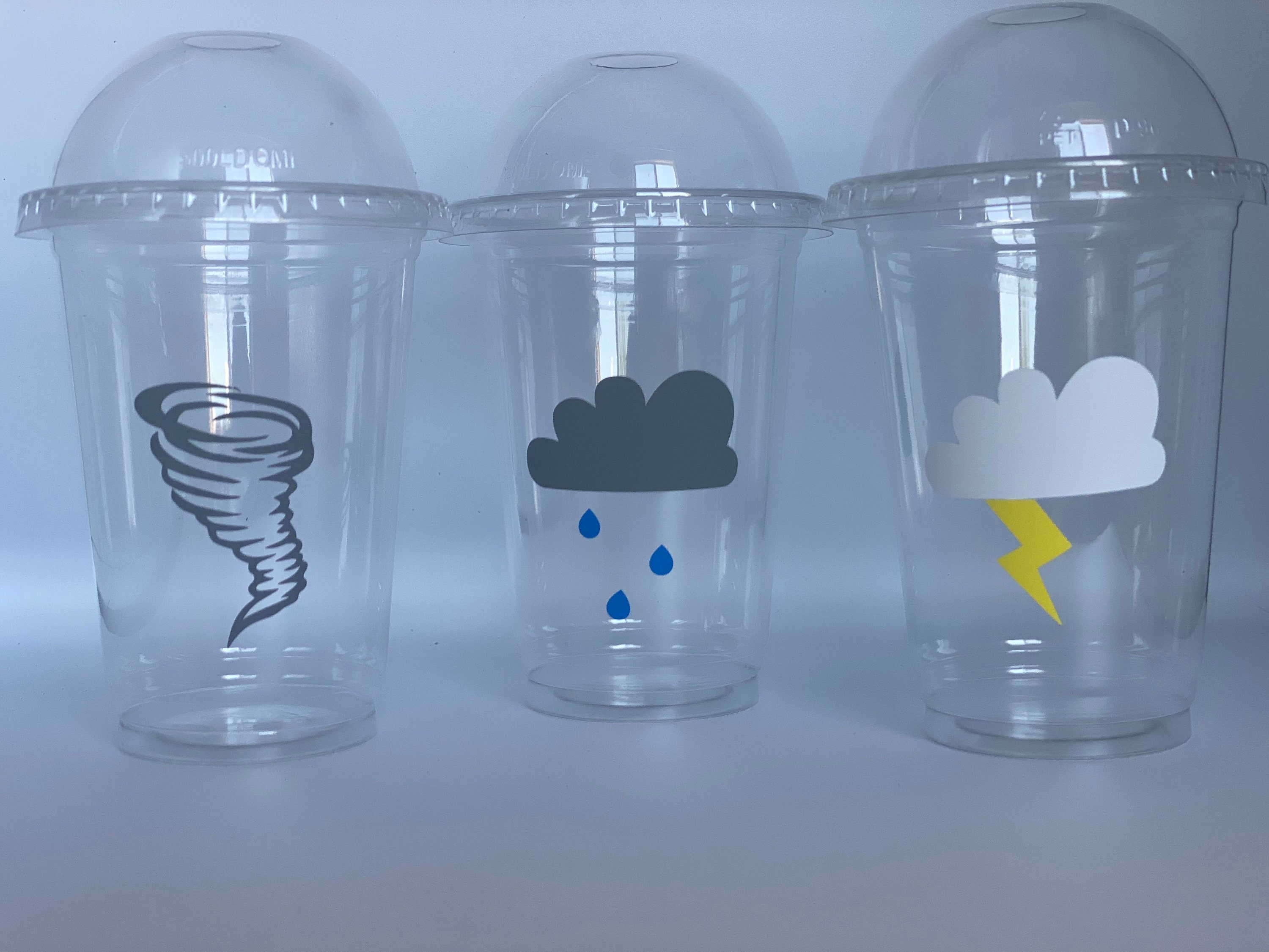 Weather Party Cups Tornado Party Cups Rain Cloud Thunder 