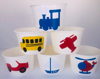 Things that go party Cups, Transportation Party cups, Things that go Birthday Party, Transportation Party Cups,Transportation Birthday Party