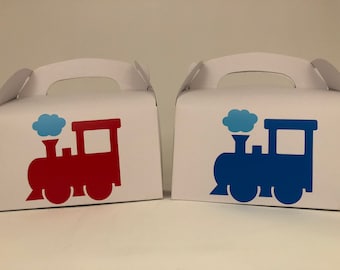 Train Party Favor Boxes, Train Party favors, Train Birthday Party favors, Train Baby Shower, Vintage train party, Choo Choo Party, Favors