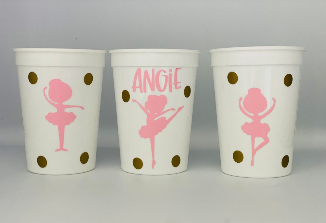 Tutu Cute, Ballerina Party Cups, Dance Party Cups, Ballet Party, Ballet