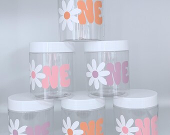 Groovy one Party Favors, Daisy Party Cups, 1st birthday, turning one, Daisy, groovy one, Party favors, Disposable, Party Supplies, Daisy