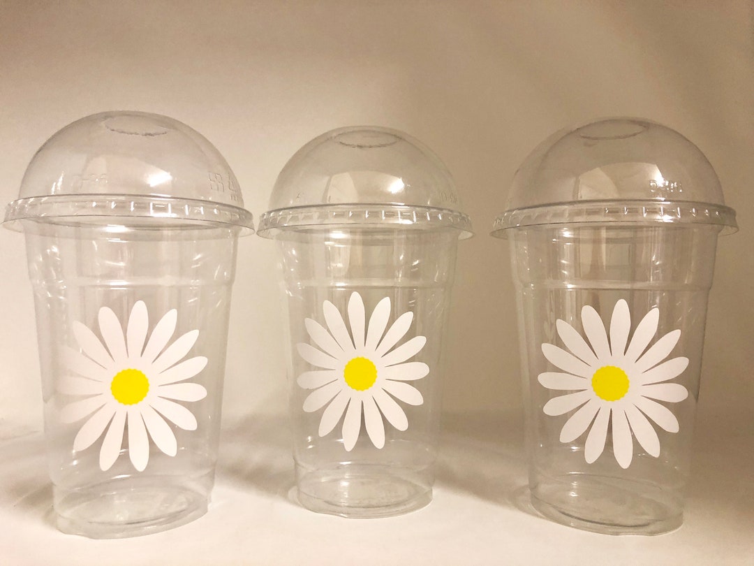 Daisy Party Cups Daisy Birthday Party Cups Flower Party Etsy