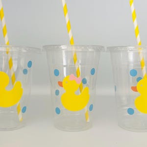 Rubber duck party cups, Duck Party, Rubber Duck baby shower, Duck Birthday Party, Rubber Duck Birthday cups, Party Supplies, Disposable