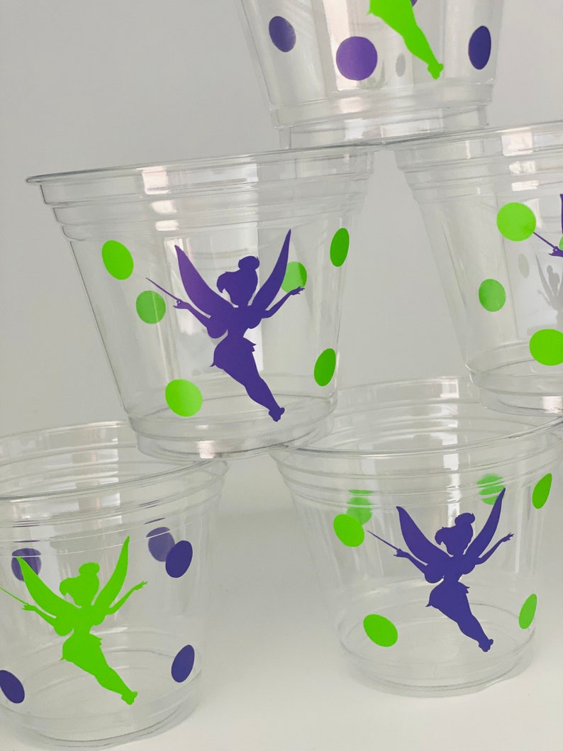 Tinkerbell Party Snack Cups Fairy Party Snack Cups Etsy