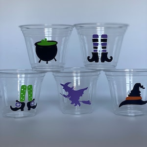 Witches Party cups, Halloween Party Snack Cups, Pumpkin Party Cups, Ghost Party, Witch Party, Spider Party Cups, Halloween Baby Shower