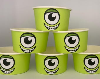 Monsters Inc. Party, Monsters Inc. Birthday party cups, Monsters University Party, Monsters Inc party supplies, Sully Party, Monsters Inc.