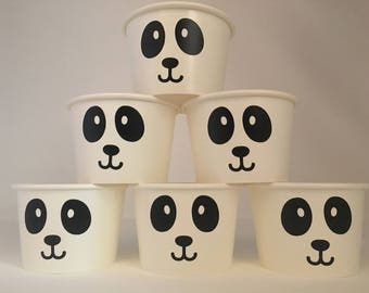 Panda Party Snack Cups, Panda Birthday Party, Panda Baby Shower Snack Cups, Panda Bear Party, Bear Party Snack Cups, Panda Party Supplies