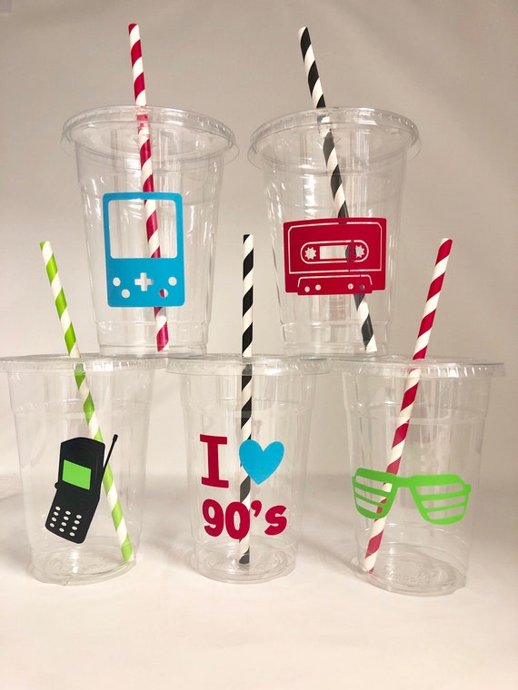 90's Birthday Party Cups 90's Party Cups 90's | Etsy
