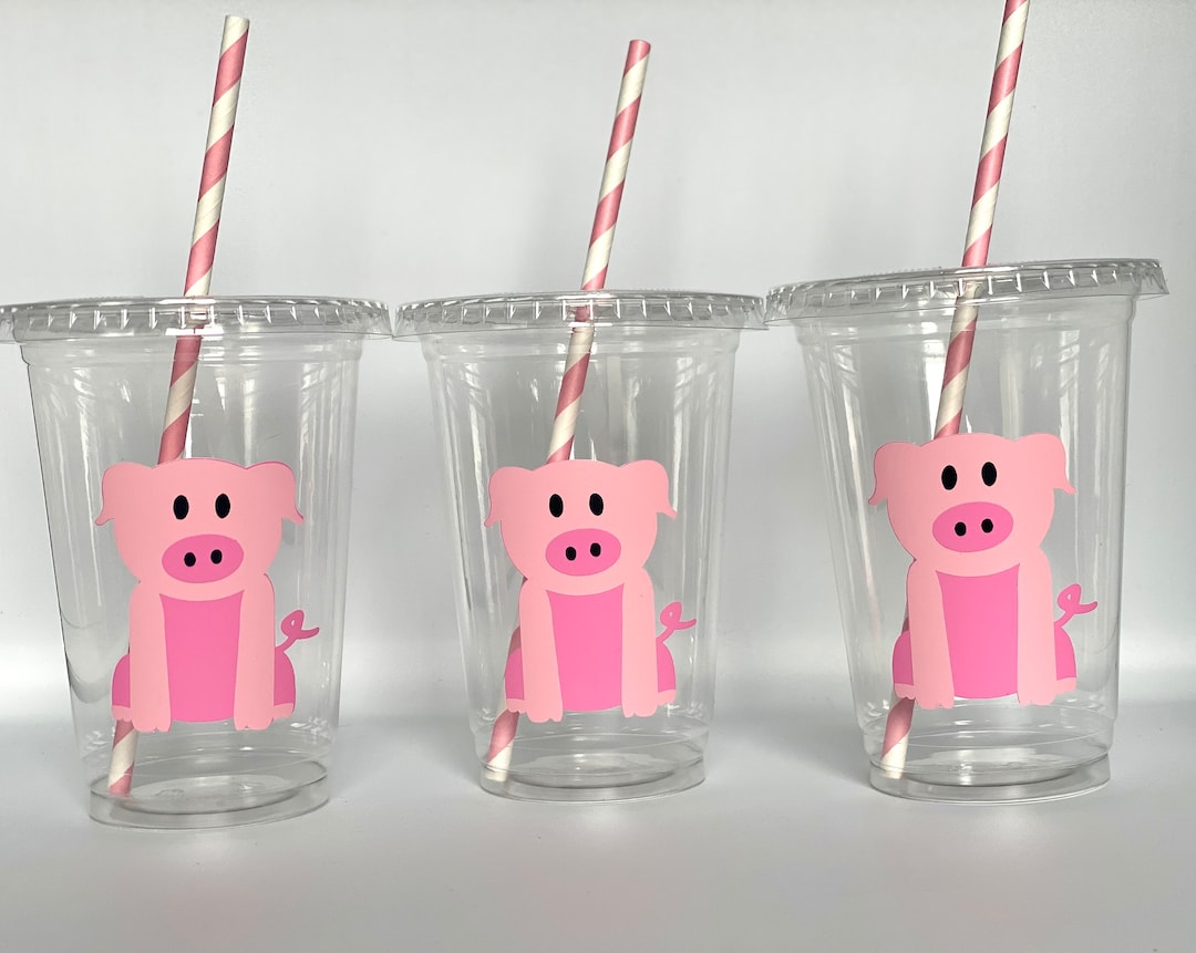 Pig Party Cups, Pig Birthday Party Cups, Farm Party Cups, Pig Baby ...