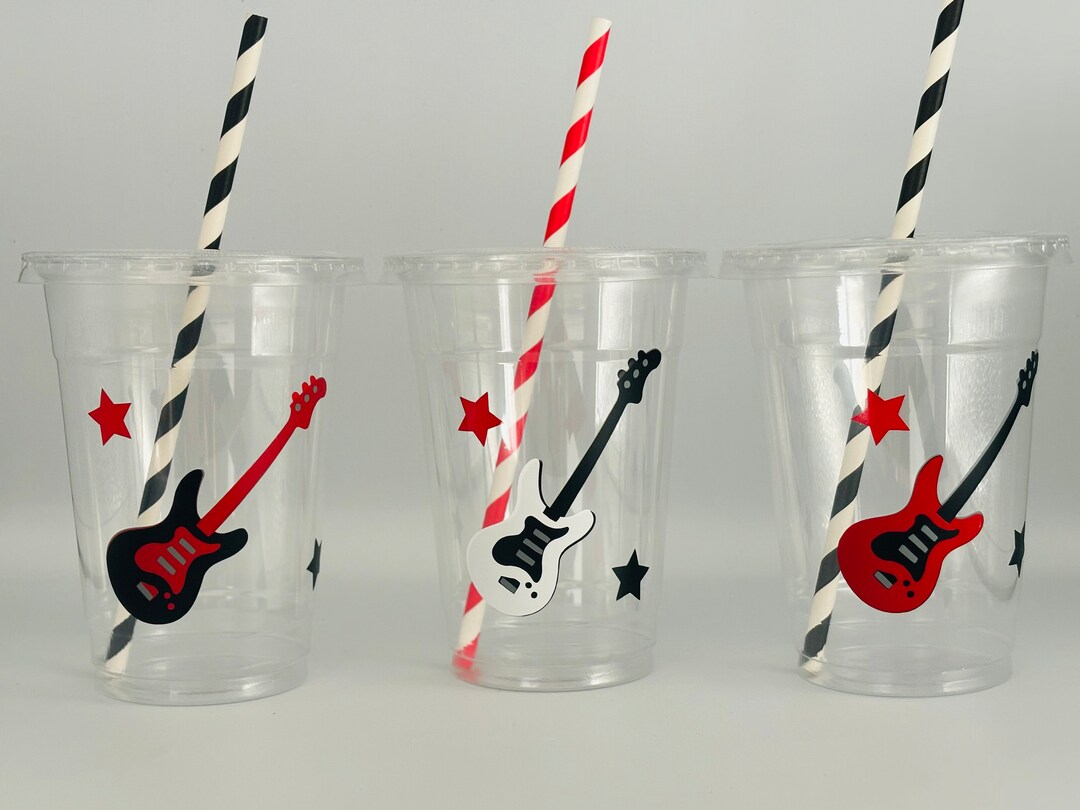 Rock Star Party Cups, Rockstar Party Cups, Rock Star Party Favors ...
