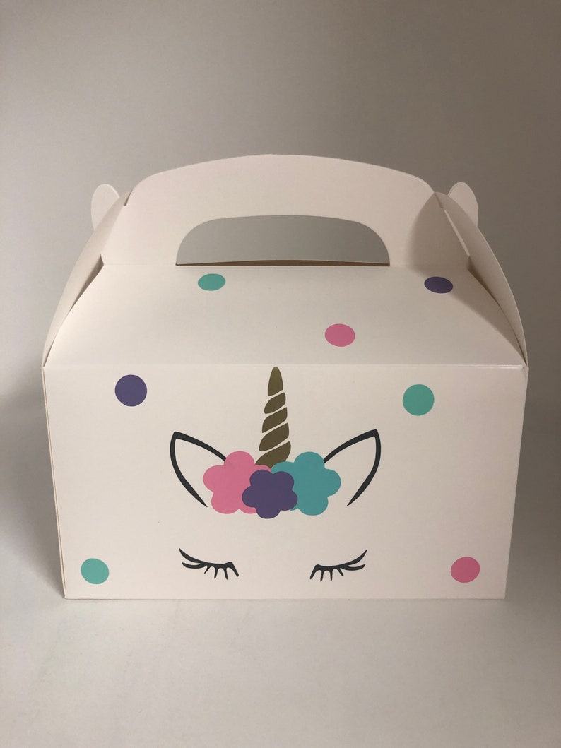 Eyelash Unicorn Party Favor Boxes Unicorn Birthday Party Etsy