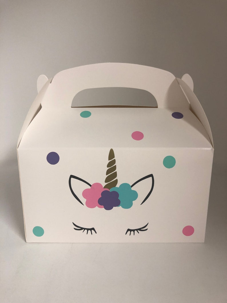 Eyelash Unicorn Party Favor Boxes, Unicorn Birthday Party Favors, Unicorn Party box, Eyelash Party boxes,Unicorn Eyelash Party favors image 2