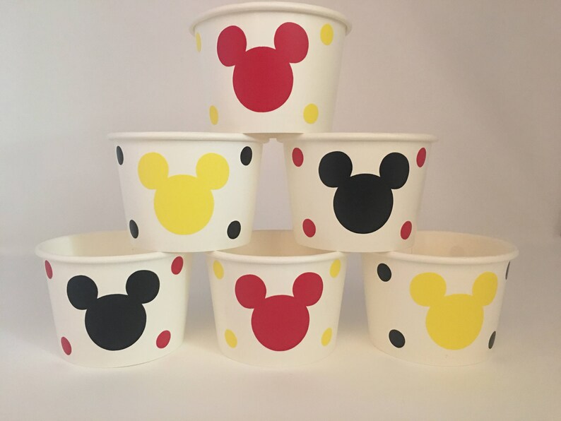 Mickey Mouse Party Cups Mickey Mouse Birthday Cups Mickey Etsy