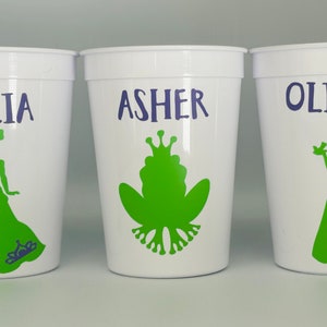 Princess And The Frog Party Cups, Princess and The Frog Party Favor,Tiana Party Cup,Tiana Favors,Tiana Party,Princess Tiana. Reusable