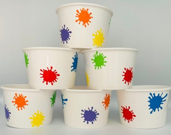 Paint Party Snack Cups, Painting party, Art Party, Paint Birthday Party,Artist Party,Painting Birthday Party,Painting Party Favors,Supplies