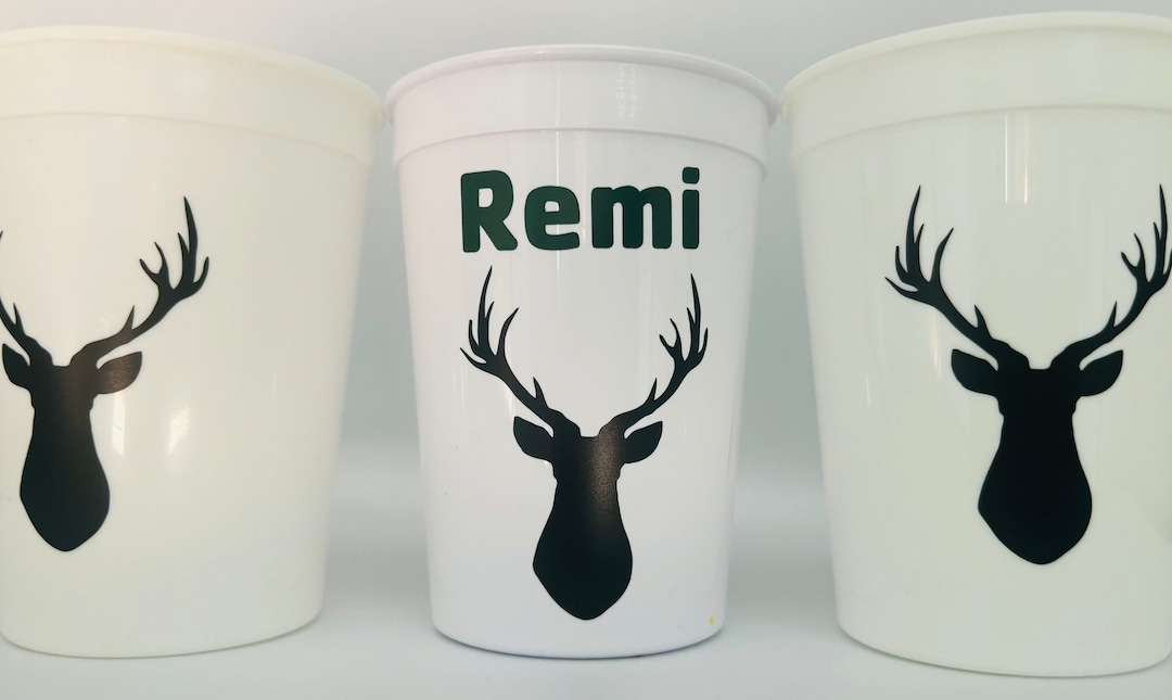 Deer Party Cups, Deer Birthday Party Cups, Deer Baby Shower Cups ...