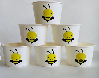 Bee Party Snack Cups, Bee Birthday Snack Cups, Bumbleebee party, Bee shower, Bee Party Favors, Bee Party Supplies, Hive Party Supplies