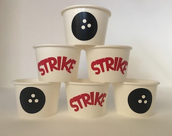 Bowling Party Snack Cups,Bowling birthday party, Bowling League party, Bowling Baby Shower Cups, Bowling Party Favors,Bowling party supplies