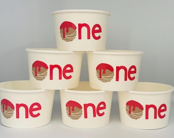 Our Little Meatball Party Cups, Our Little Meatball is turning one, First Birthday, Meatball Party Cups, One Little Meatball, Spaghetti