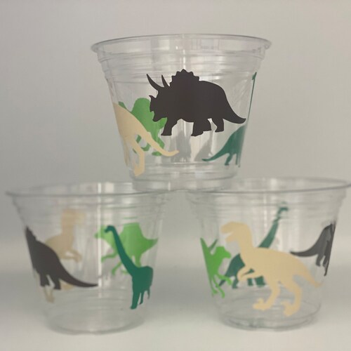 Dinosaur Party Snack Cups Dinosaur Party Supplies Dino Etsy