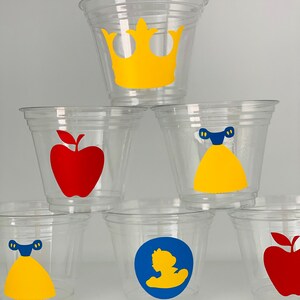 Snow White Party Snack Cups, Snow White Birthday Party, Princess Party, Snow White Party Supplies, Snow White Party Favors,Princess Birthday
