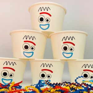 Toy Story Party Snack Cups, Toy Story Birthday Party, Woody Party, Jessie Party, Toy Story Party Supplies, Toy Story party favors