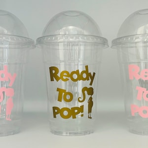 Ready To Pop Party Cups, Ready to Pop favors, Baby Shower Party Favor, Baby Shower Party Supplies, Baby Shower Popcorn Cups, Ready to Pop