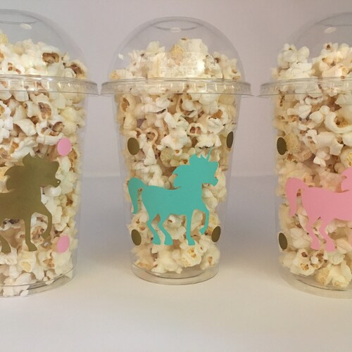 Unicorn Party Favor Cups Unicorn Birthday Party Favors Etsy
