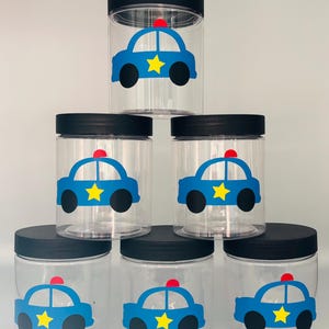 Police party favors, Police Birthday Party, Cop Party favors, Cop Birthday Party, Sheriff Party cups, Police Party Favors, Reusable