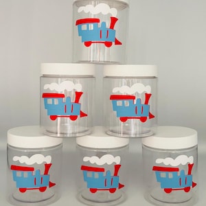 Train Party favors, Choo Choo Train Party containers, Train Party Favors, Train Birthday Favors, Things that go Party favors, train supply