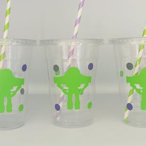Buzz LIghtyear Party cups, Buzz  Birthday Party, Baby Shower, Toy Story Party Favors, Toy Story baby shower, Disposable