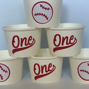 Baseball party snack cups, Baseball Birthday Party snack Cups, Baseball Baby Shower, Sports Party Cups, Baby Shower,Rookie of the year