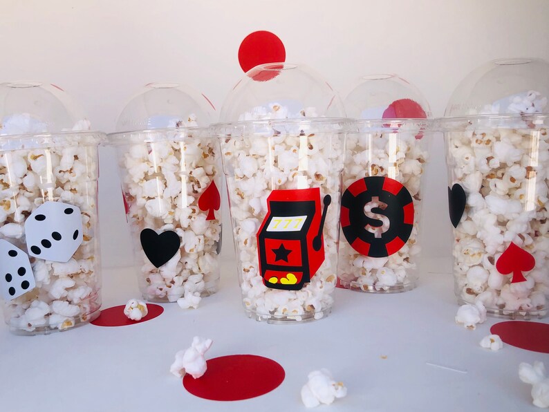 Casino Party Cups Casino Birthday Party Las Vegas Party Etsy