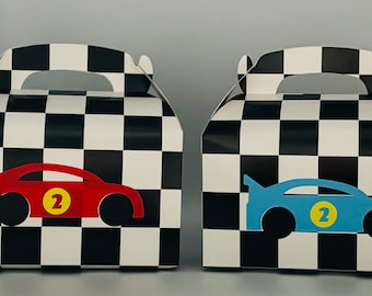 Car Party Favors, Fast one, race car party favor box, Race Car Birthday Party, Car baby shower Cups, Racing Party Supplies, Racing favor