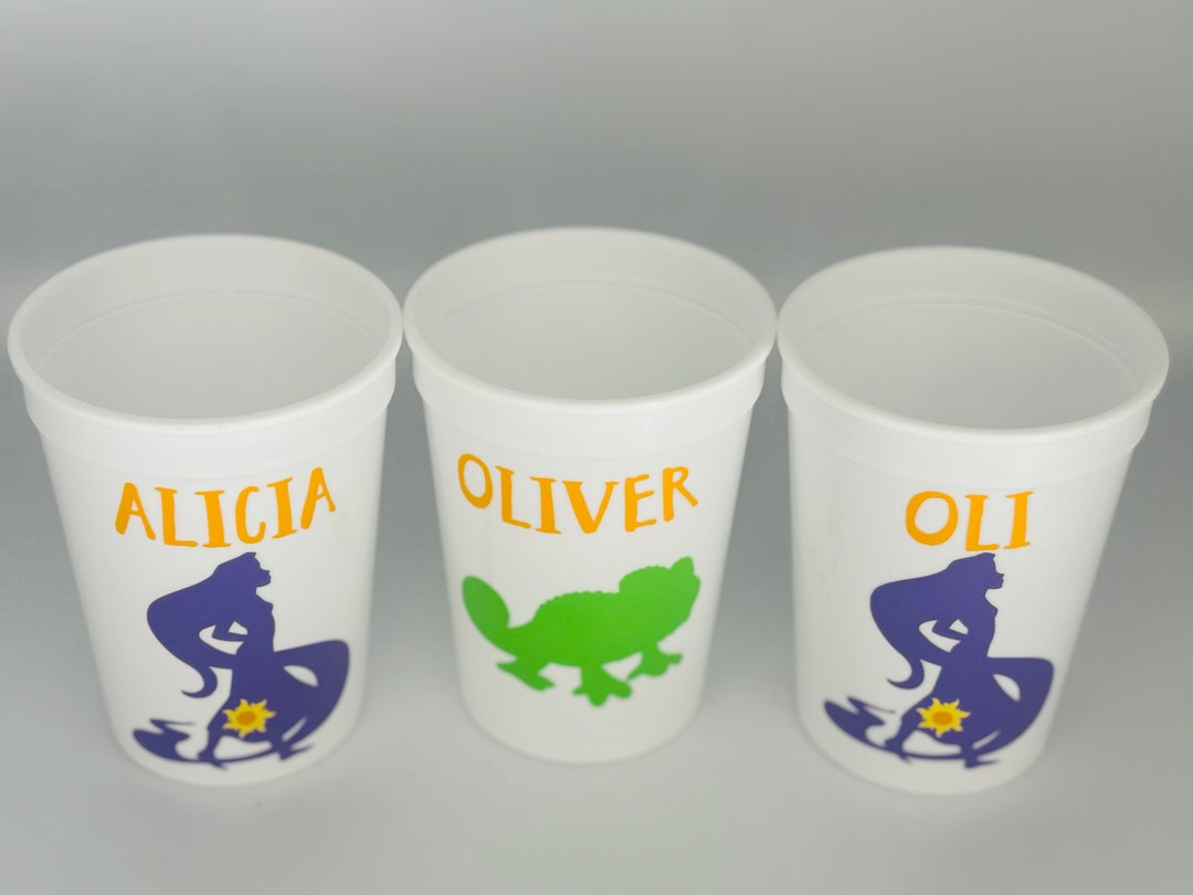 Tangled Party Cups, Rapunzel Party Cups, Tangled Birthday Party ...