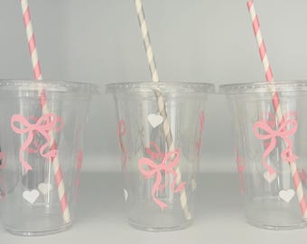 Noeud de ruban d'anniversaire rose, Fête prénatale avec noeud de papillon, Articles de fête avec noeud papillon, Les filles veulent juste ne faire qu'une, Coquette, Jetable, Noeud de noeud