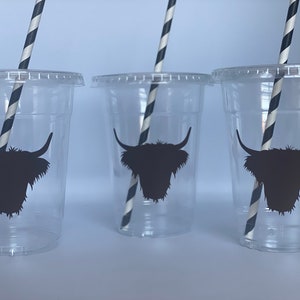 Highland Cow Party Cups, Cow Birthday Party Cups, Cow Baby Shower Party Cups, Farm Party, Highland Cow Party Favors,Party Supply,Disposable