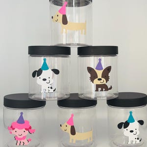 Dog Party Favors, Puppy party containers, Adopt a dog Party, Dog Birthday Party, Puppy Birthday Party, Dog Party Favors, Dog Party supplies