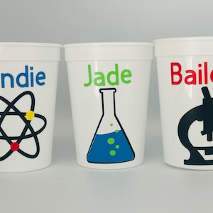 Scientist Party Cups, Mad Scientist Party cups, Science Party Cups, Scientist Birthday Party Cups,Scientist baby Shower,Science Party supply