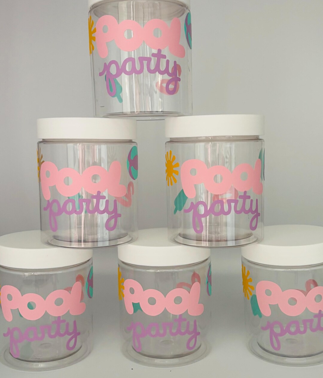 Pool Party Favors, Swimming Party Cups, Summer Party Containers , Pool ...