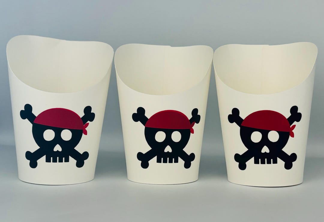 Pirate Party Snack Cups, Pirate Birthday Party Snack Cups, Pirate Baby ...